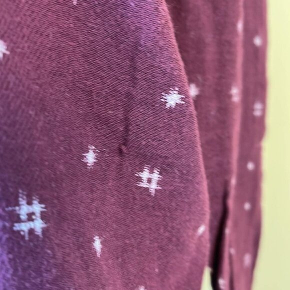 Madewell Burgundy Flannel XXS Top Warm Cozy Casual Hipster Stylish Rodeo Lagenlo - Picture 11 of 13